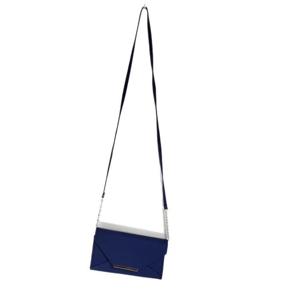Crossbody Purse Dark Blue/Purple Faux Leather Safe Keeper with Gold Accents - Picture 10 of 12